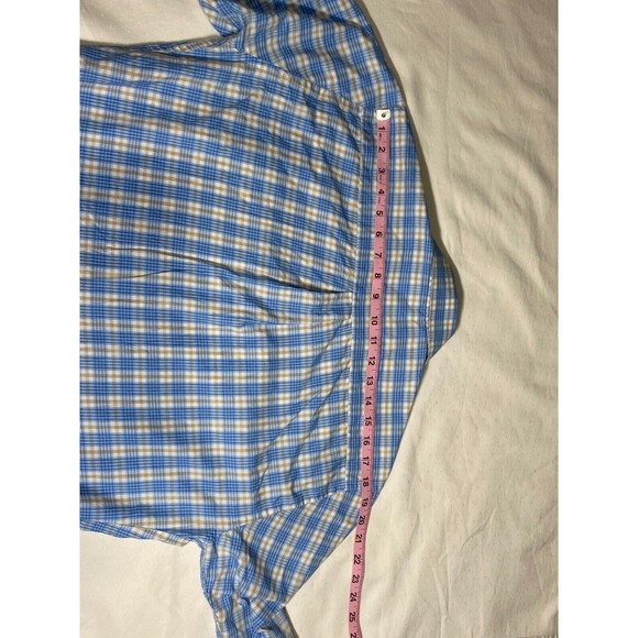 PETER MILLAR Long Sleeves Men's Medium Blue 100% Cotton - Picture 9 of 9